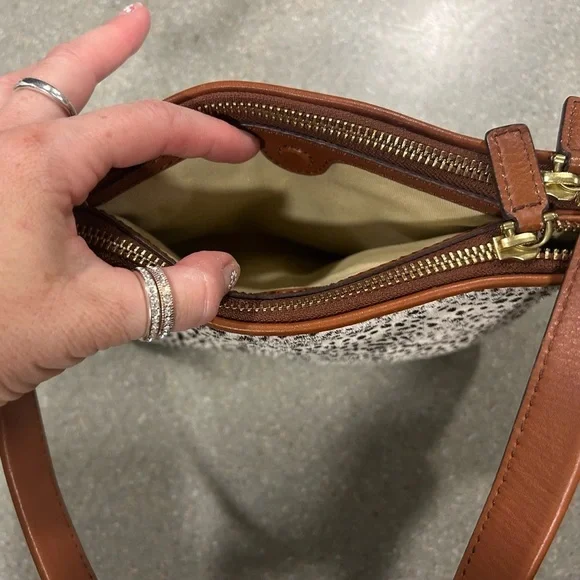 Fossil Memoir calf hair mini purse - Picture 7 of 14